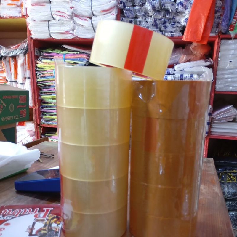 

Lakban Bening dan Coklat OPP TAPE 90 yard