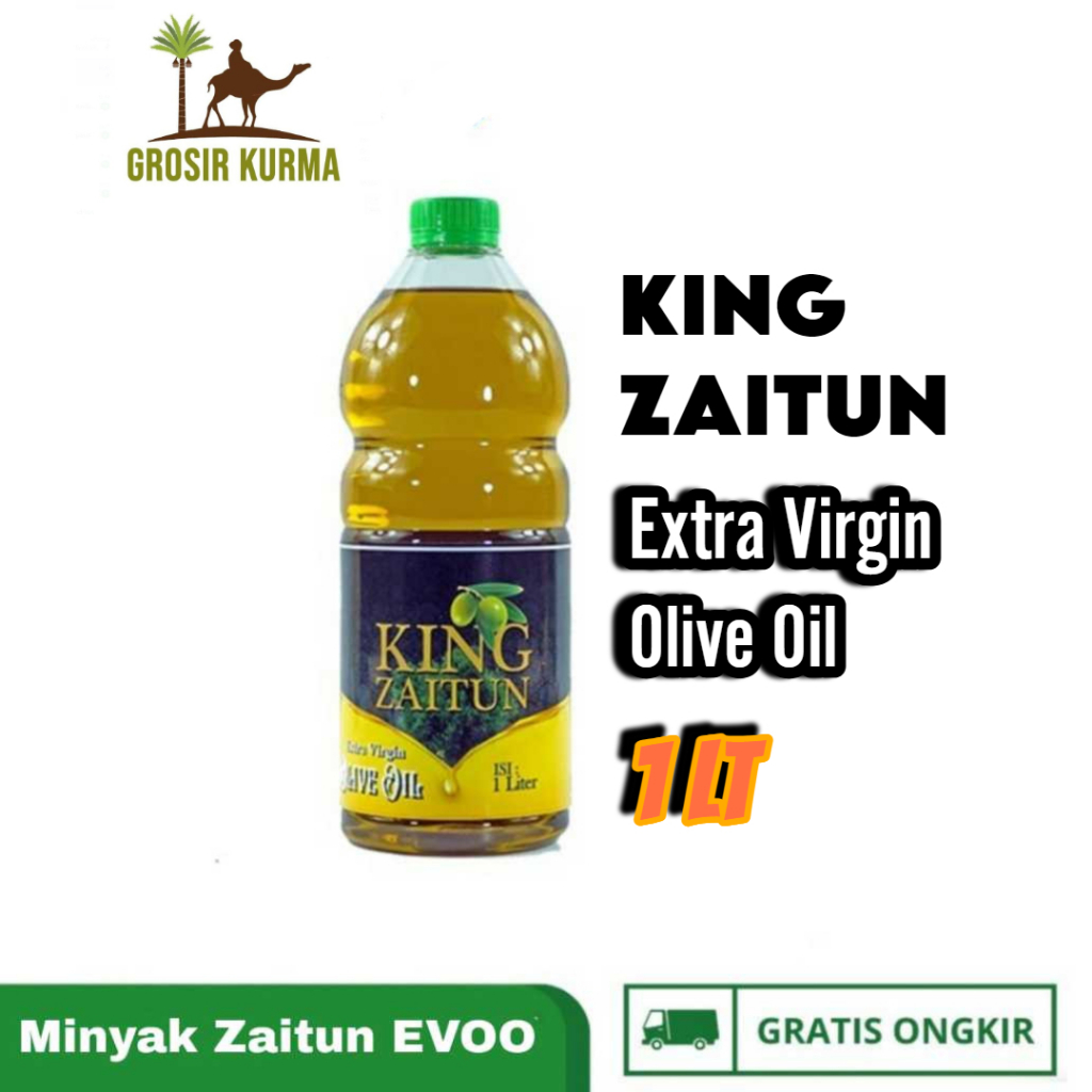 

King Zaitun - Minyak Zaitun Extra Virgin Olive Oil 1 Liter Bisa Diminum Untuk Masak