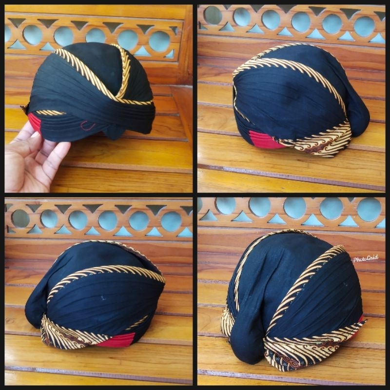 COD Blangkon lipat jogja ukuran anak warna hitam samurai coklat jebeh