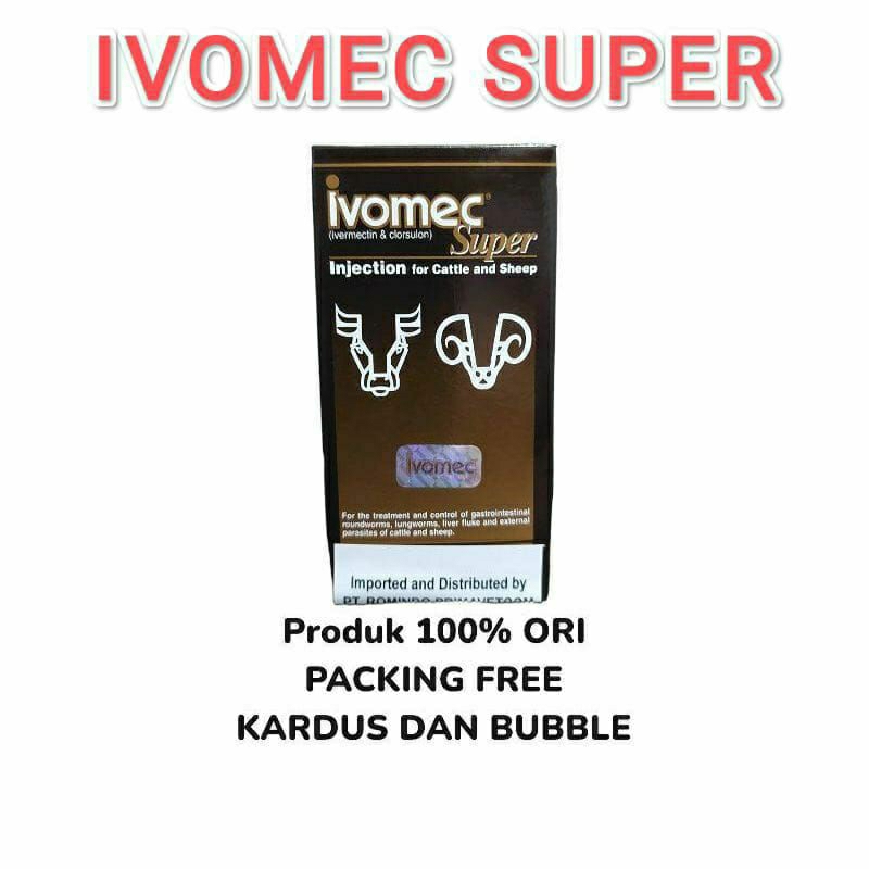 Ivomec Super Injection 50ml Asli Original Anti Ektoparasit dan Endoparasit
