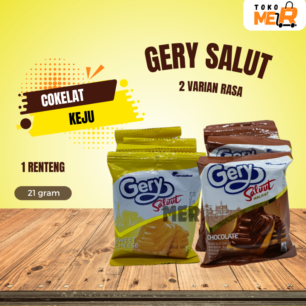 

Gery Saluut Malkist Coklat / Keju (10+1 x 18 gr)