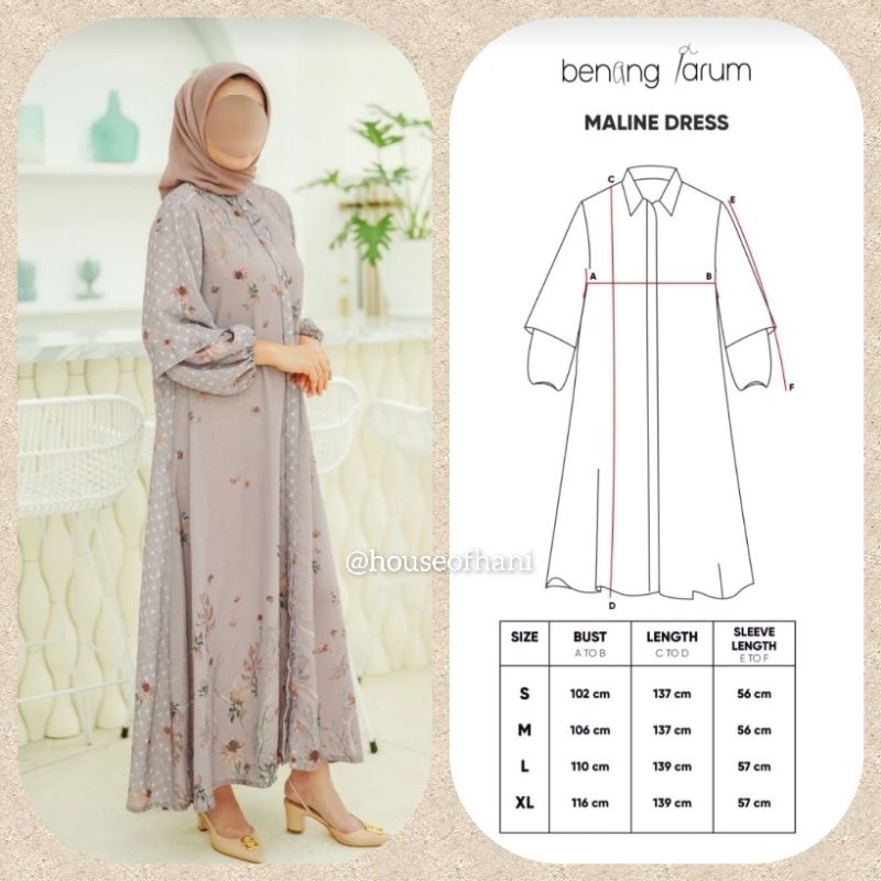Malina Dress Dusty Purple S - Benang Jarum