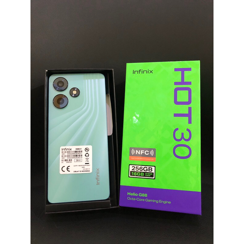 Infinix hot 30 nfc ram 8/256 second fulset ori
