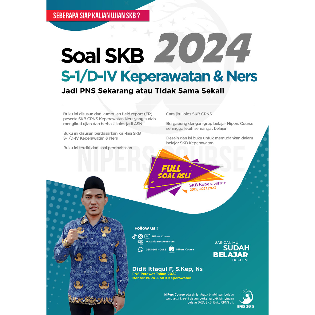 BUKU SOAL SKB CPNS NERS dan D3 KEPERAWATAN