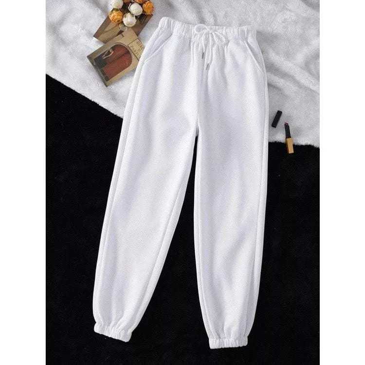 Jogger Pants_Sweatpants Jogger_Jogger warna Putih