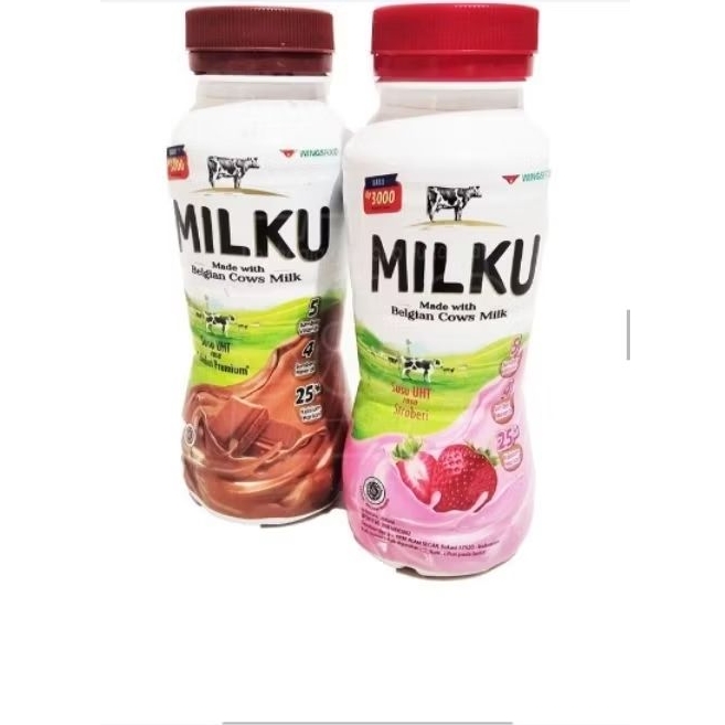 

MILKU BOTOL COKELAT DAN STRAWBERRY 200ML