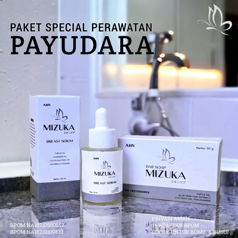 mizuka paket pembesar payudara cepat permanen bpom asli pengencang payudara yang kendur dan padat se