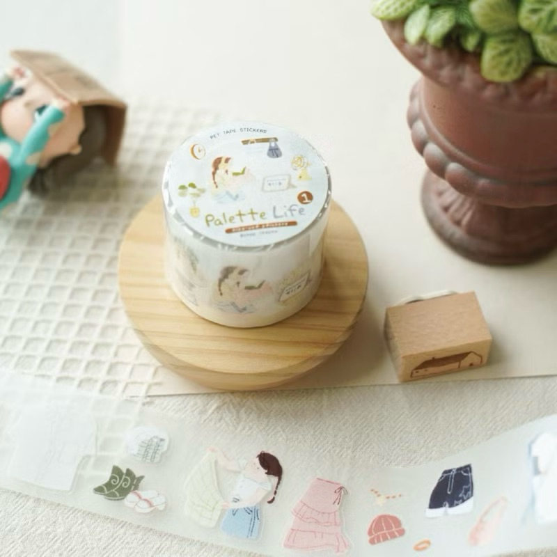 

[Sample per meter] Teayoushop PET Tape with Cutting - Uchi no Neko / Uchi no Wanchan / Neko Cafe / Amelie’s Day Trip / Palette Life / The Enchanted Library