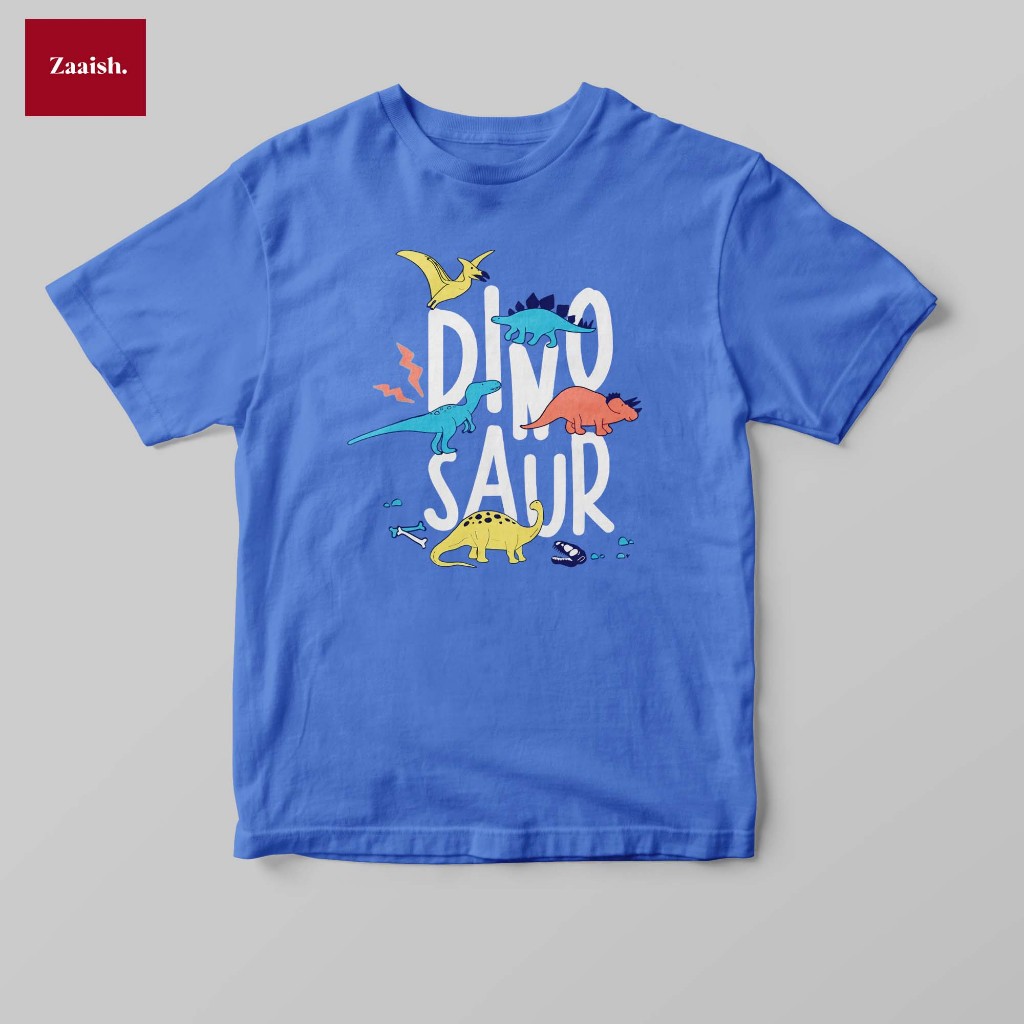 Dinosaurus - Dino Saur / Kaos Anak Dinosaurus / Baju Anak Laki Laki dan Perempuan 1-10 Tahun