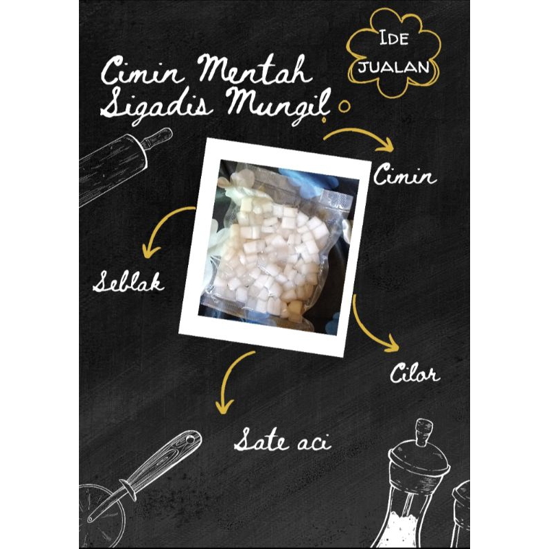 

cimin Sigadis Mungil ukuran 1kg gratis bumbu tabur