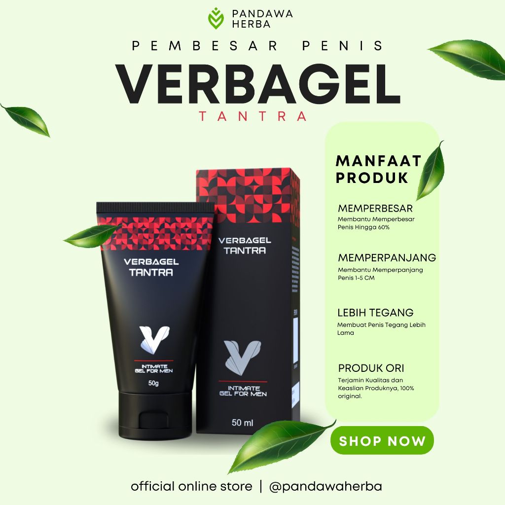 VERBAGEL TANTRA 50ML - Pembesar VITAL Pembesar - MAK URUT NASA - PEMBESAR KELAMIN PRIA - PEMBESAR MR