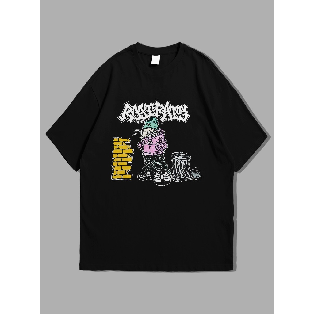 Kaos Rootrats - Rats City / Kaos Band HardCore / Baju Kaos Scenna / Kaos Pop Punk