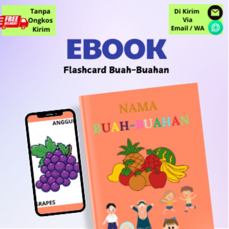 Flashcard Buah-buahan dan Sayur-sayuran