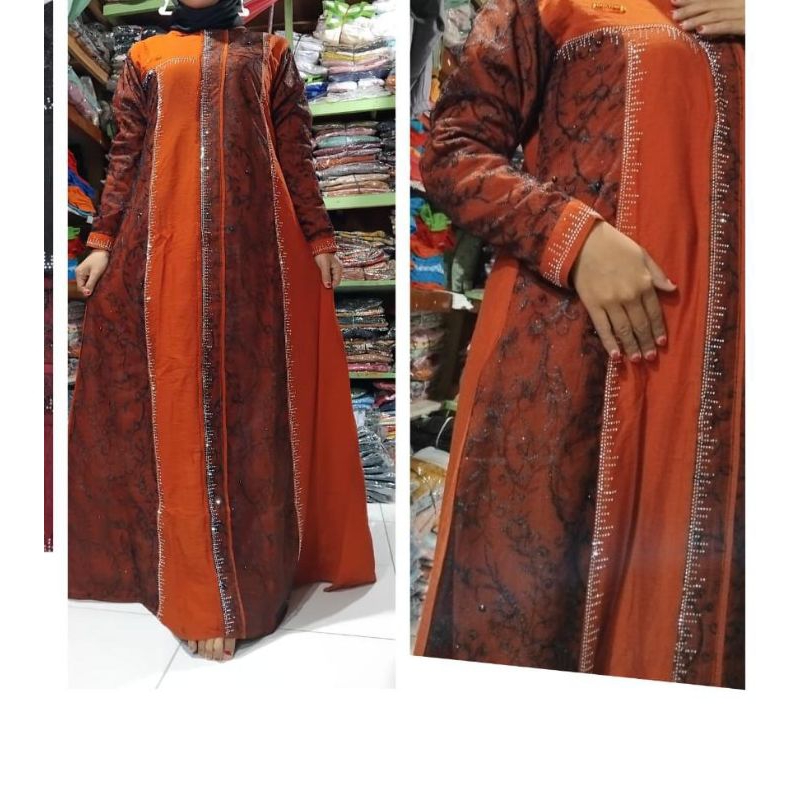 GAMIS LINEN MIX BROKAT DISKON 50%