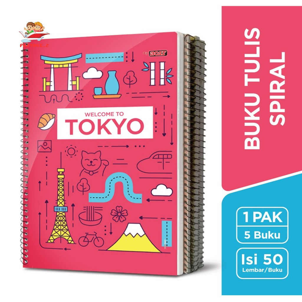 

[BUKU TULIS SPIRAL] BigBoss Buku Tulis Spiral 50 Lembar