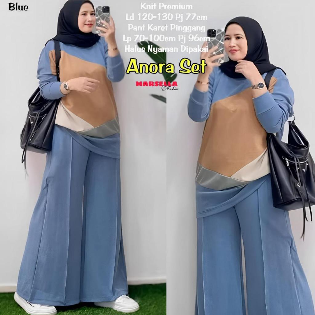 SETELAN KAOS KNIT WANITA CELANA PANJANG JUMBO LD 120 MOTIF TERBARU