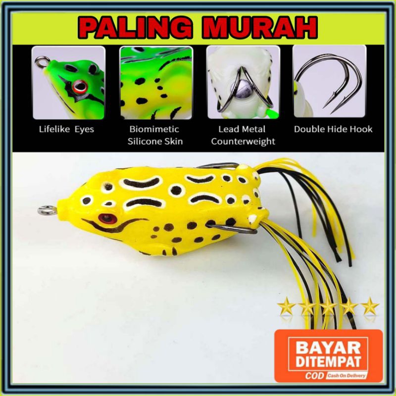 Umpan Pancing Silikon Bentuk Kodok