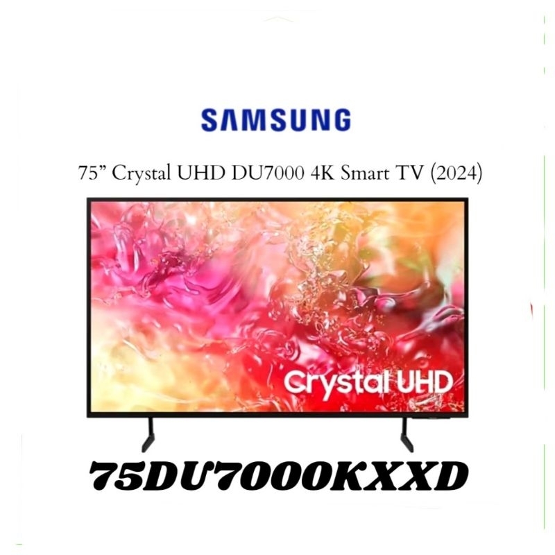 TV Samsung 75inch DU7000  Smart TV Samsung 75" Crystal UHD 4K