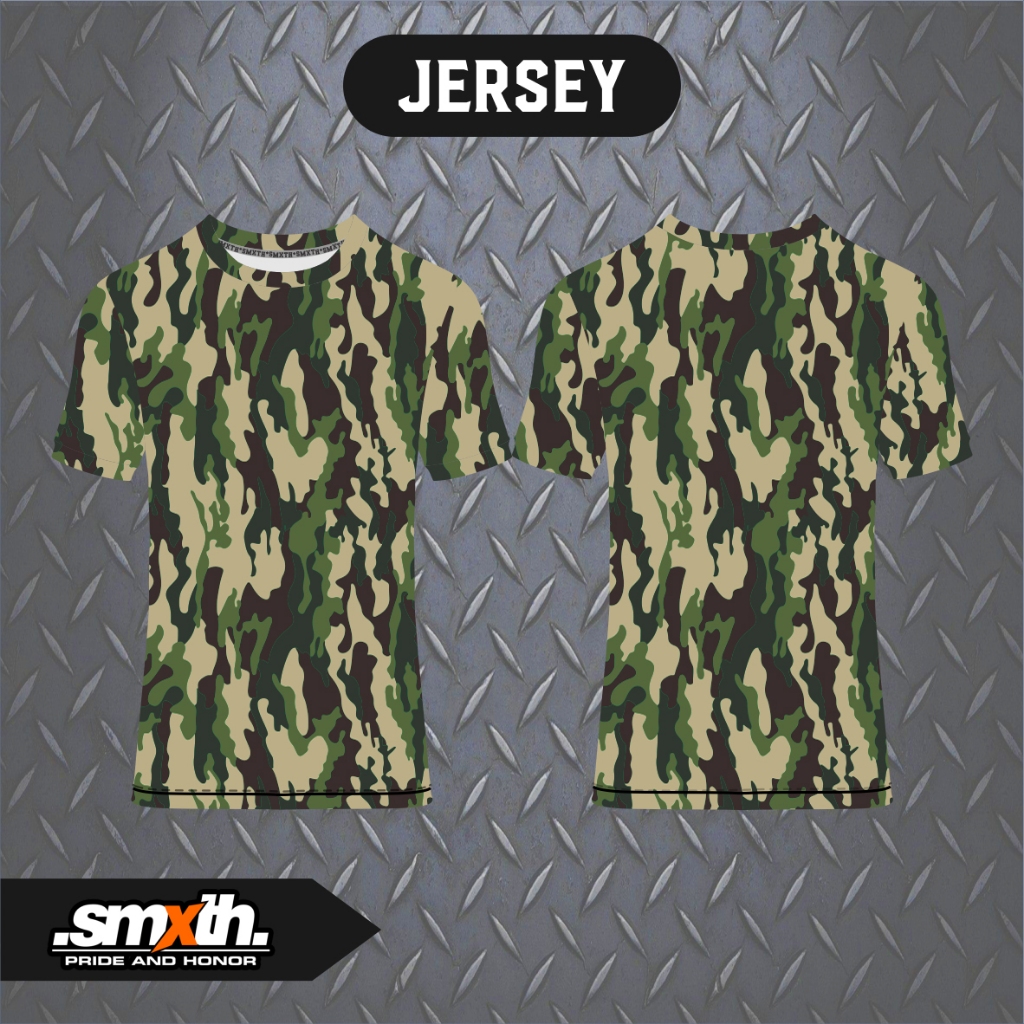 GFBC Kaos Jersey Lengan Pendek TNI Bela Diri Militer - Jersey Loreng