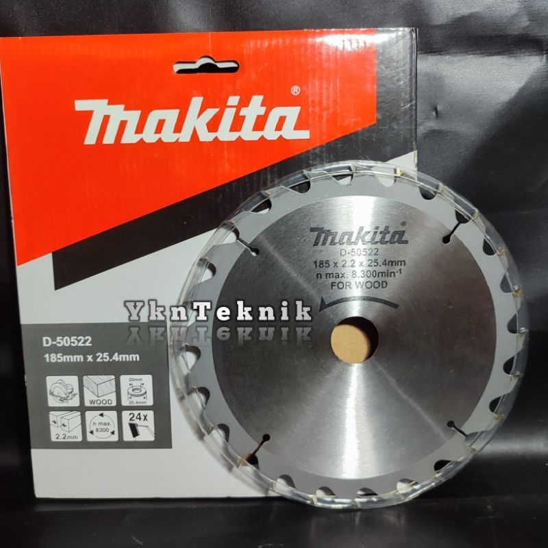 Makita Mata Circular 7 inch x 24 T D-50522 Makita Mata Potong Kayu 7" Mata Gergaji Pemotong Kayu