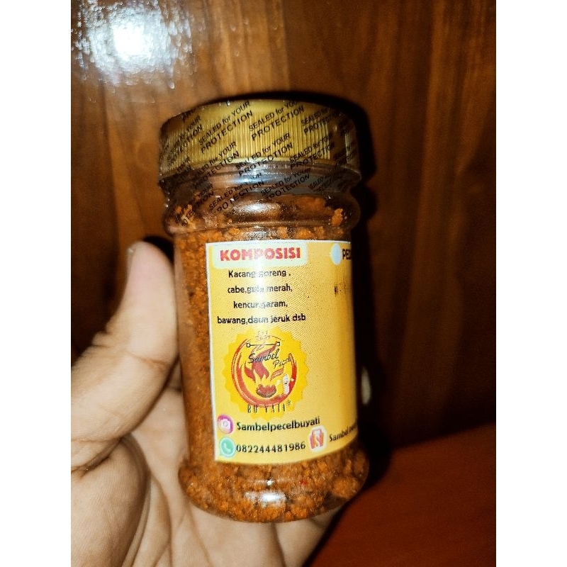 

Sambel pecel 100 gram/kemasan botol