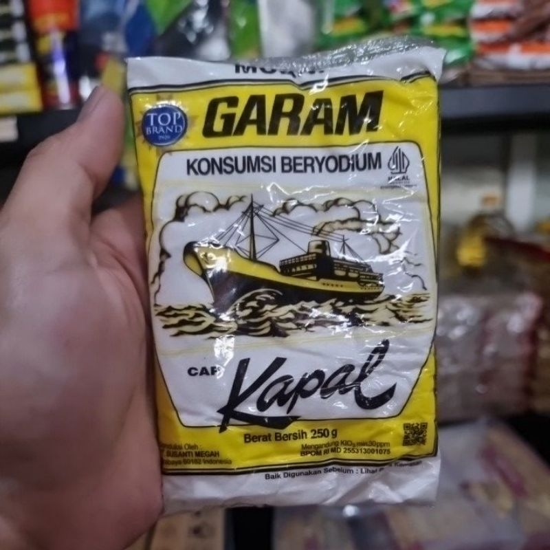 

Garam Cap Kapal Murni 250gr 1 Pcs