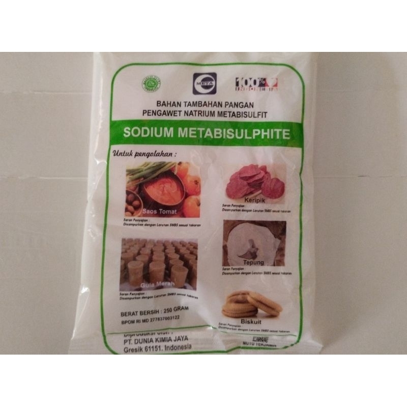 

Sodium Metabisulphite,250g kemasan saset