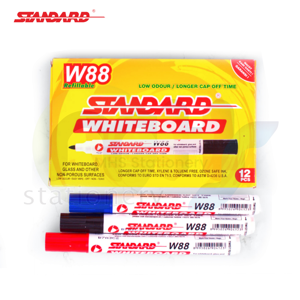 

STANDARD Spidol Papan Tulis Dapat Dihapus Whiteboard Marker W88