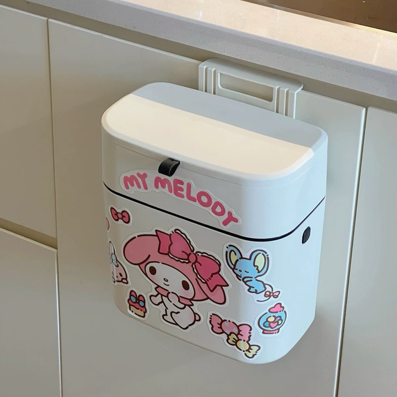 Kartun Tempat Sampah Dapur Gantung - Tempat Sampah Gantung Kabinet dengan Tutup untuk Dapur, Kamar M