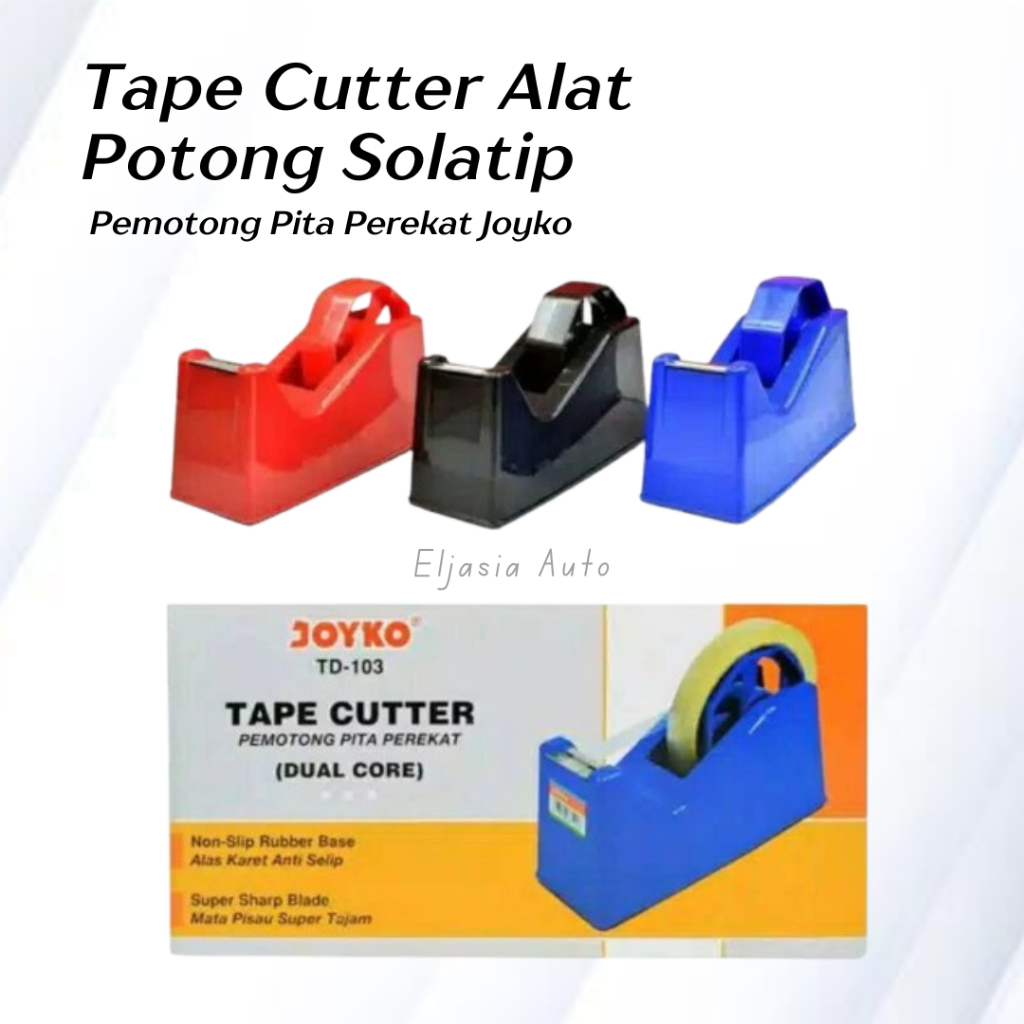 

Tape CutterJoyko Alat Potong Solatip Isolasi Pita Selotip Lakban Dll