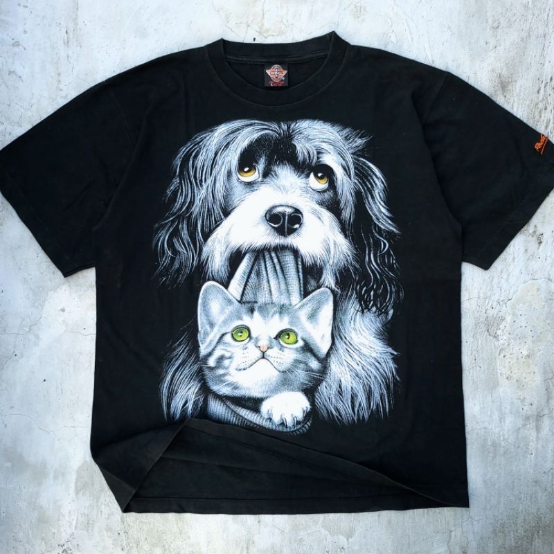 KAOS ART CAT & DOG BY ROCK EAGLE