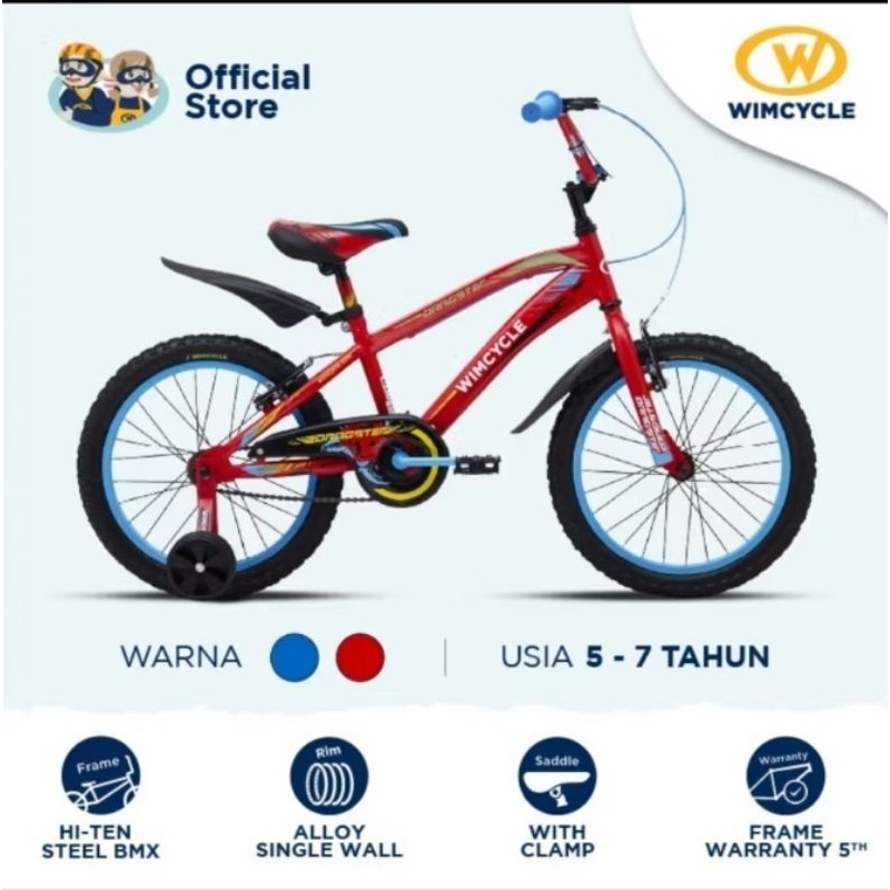SEPEDA BMX 18 DRAGSTER WIM CYCLE