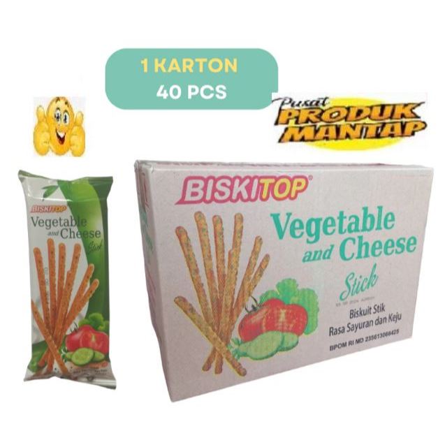 

Biskitop Vegetable and Cheese Sticks (1 Karton )/ 1 Dus Biskuit Stik