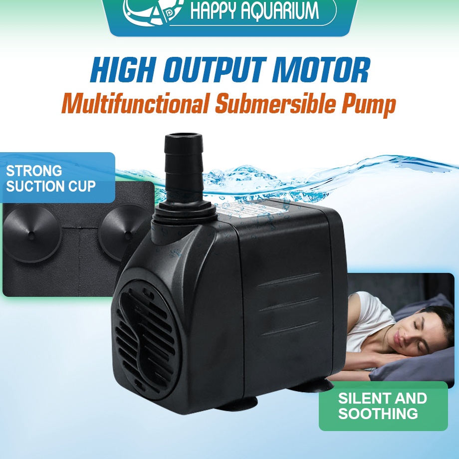 Serba Berkualitas  Power Head Pompa Celup Aquarium Hidroponik Low Watt  Mesin Air Terjun Kolam Ikan 