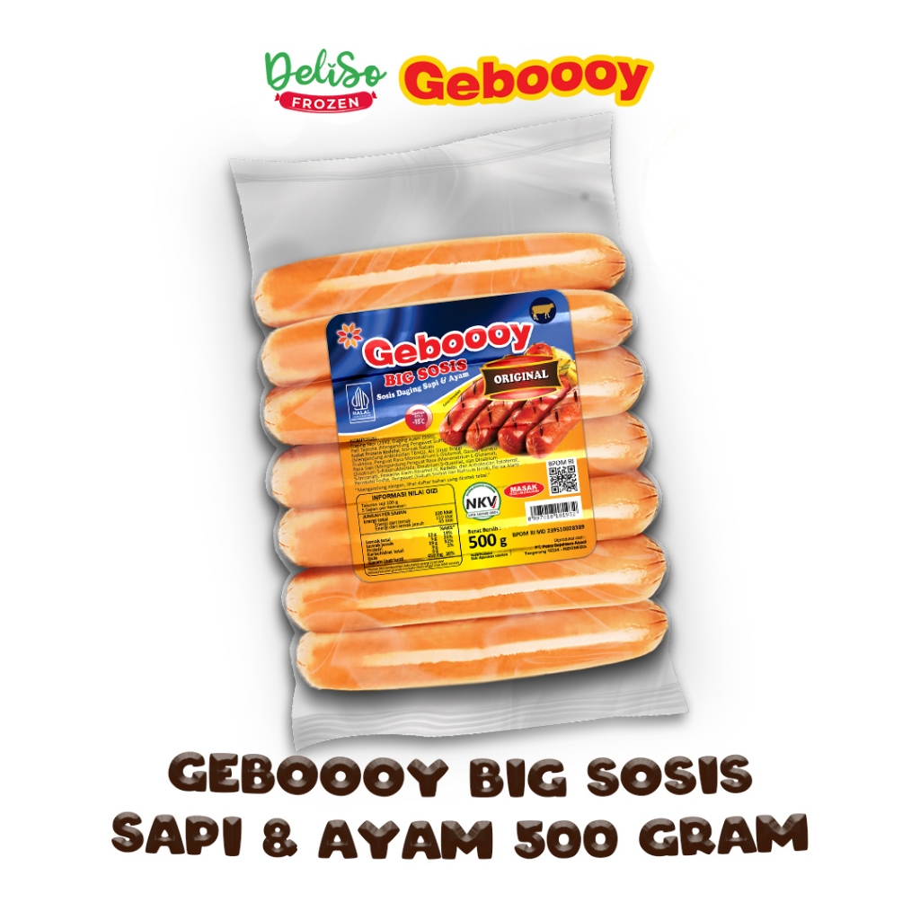 

Big Sosis Sapi Sosis Geboooy 500 Gram