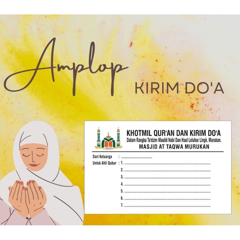 

Amplop Kirim Do'a - kop amplop- amplop Custom-Kirim doa