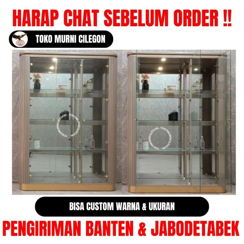 Bufet Hias 3 Pintu Crystal - free ongkir cilegon serang kota