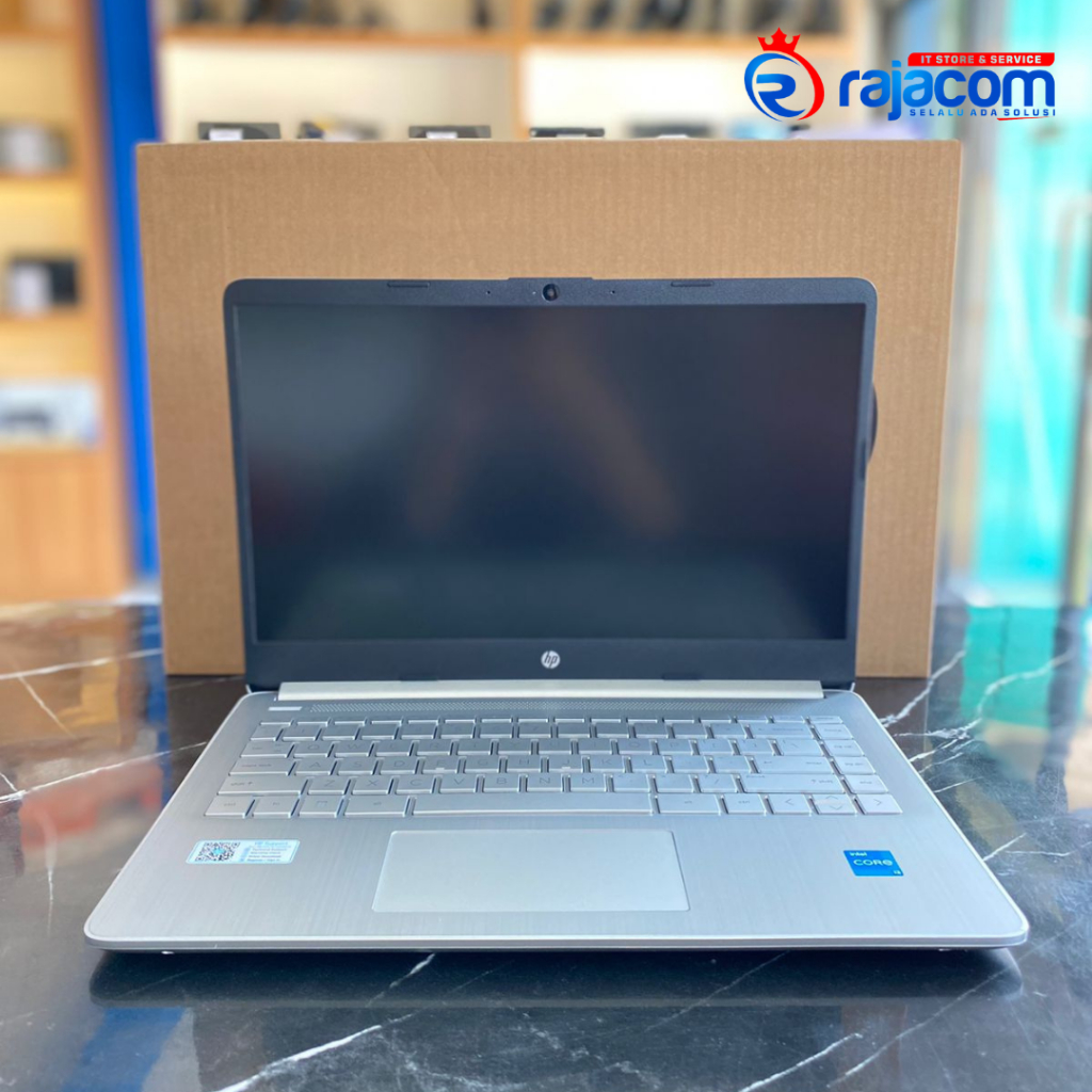 Laptop Baru HP 14s DQ5777TU Intel Core i3 Gen 12 RAM 8GB SSD 256GB 14 Inch FHD