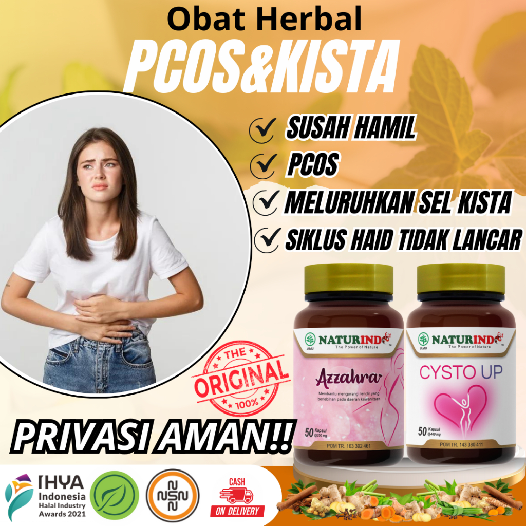 Obat Herbal PCOS Paling Ampuh Polycystic Ovarian Syndrome Sindrom Polikistik Ovarium Cysto Up Azzahr