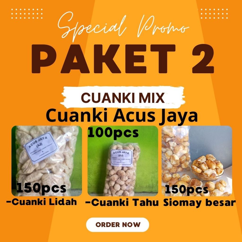 

BARU Cuanki Mix 2 Cuanki lidah, Cuanki Tahu, Cuanki siomay PROMO PAKET