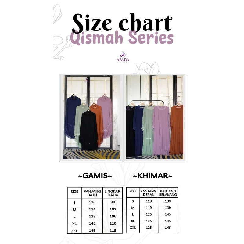 RJ3 READY Qismah Series Gamis Set Khimar Jilbab Instan Cadar Syari Baby Yoris Afada Hijab