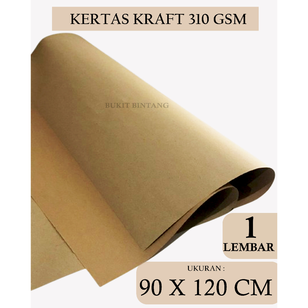 

KERTAS SAMSON / KRAFT / KESING 310 GSM UKURAN PLANO ( 90 X 120 CM ) , 1 LEMBAR