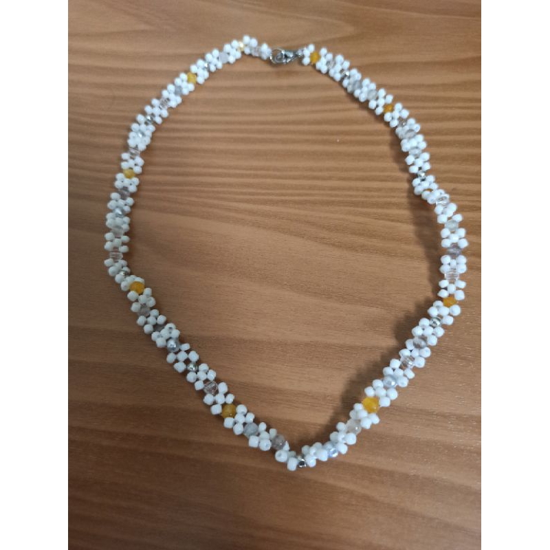 kalung mix manik pasir dan batu alam