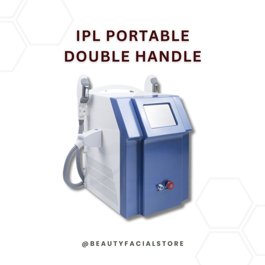Alat IPL Portable Double Handle Hair Removal Machine