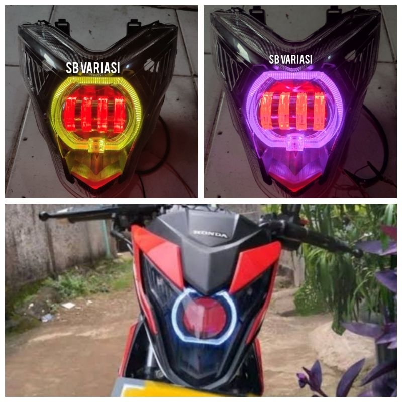 projie lampu depan sonic 150 r lampu Sonic billed