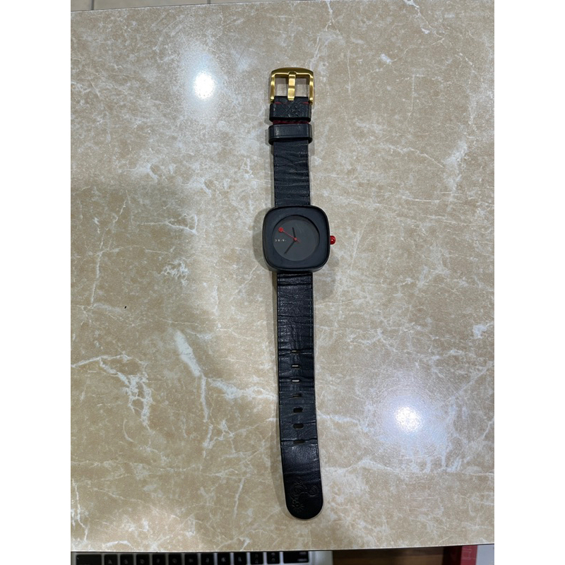 [preloved] Pala Nusantara Cemani MINI Jam Tangan Kayu dan Kulit ORI