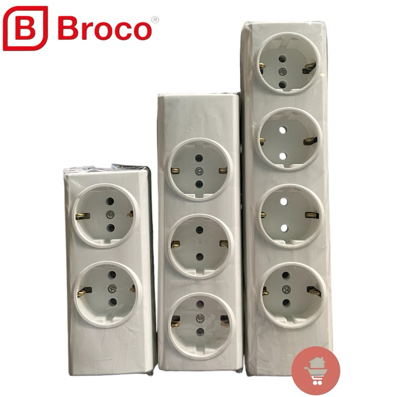 BROCO STOPKONTAK BROCO 2,3,4 LUBANG / COLOKAN BROCO/ STOPKONTAK LISTRIK