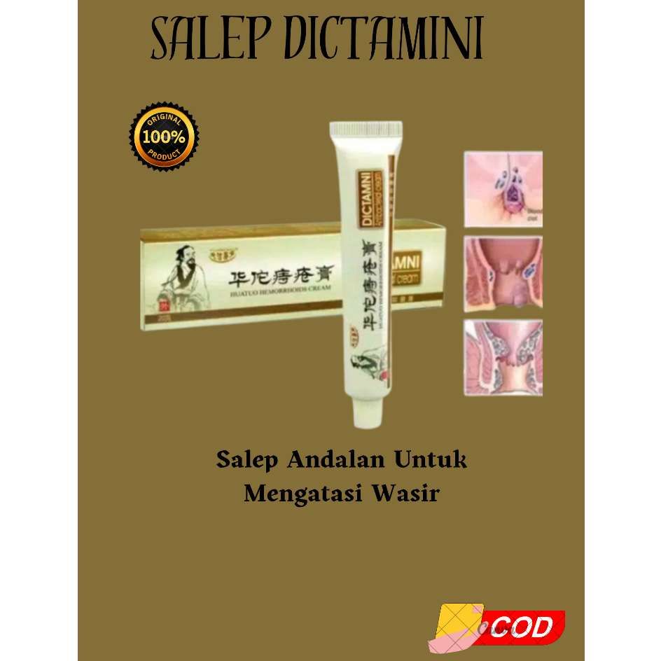 [100% ORIGINAL] Obat Salep saleb Krim Cream Wasir Ambeien Ambeyen Ambien Hemoroid Hemorrhoids DICTAM