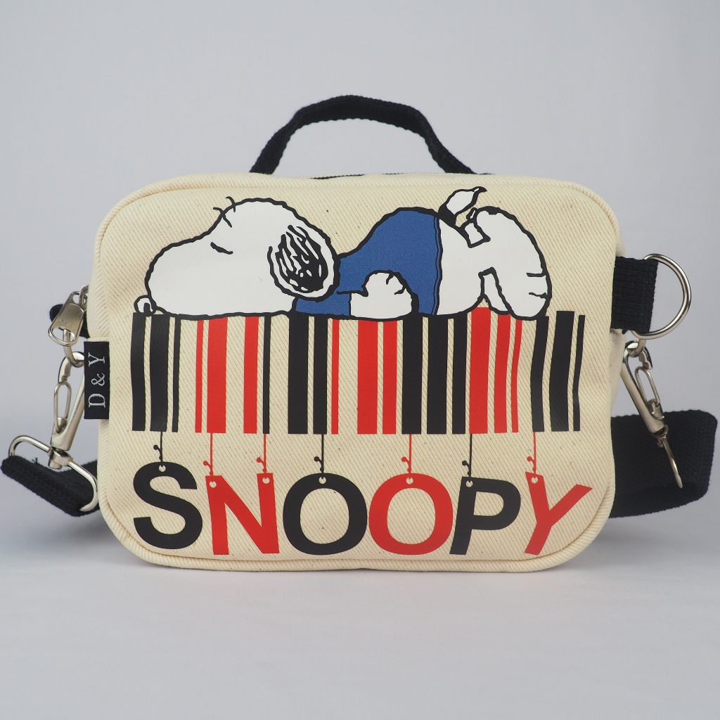 Tas Selempang Wanita D&Y Crosha Canvas Snoopy