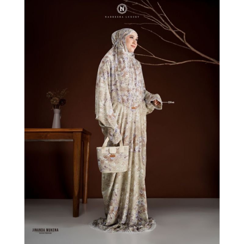 JINANDA MUKENA BY NADHEERA LUXURY √ Mukena lajuran √ Mukena terusan √ mukena motif √ mukena nadheera